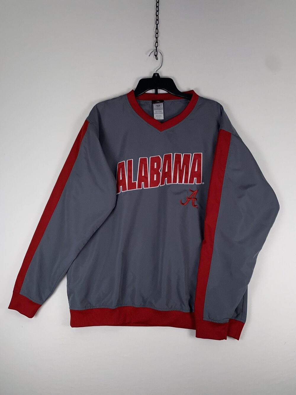 Alabama Crimson Tide Jacket Mens Medium Gray NCAA Football Knights Pullover